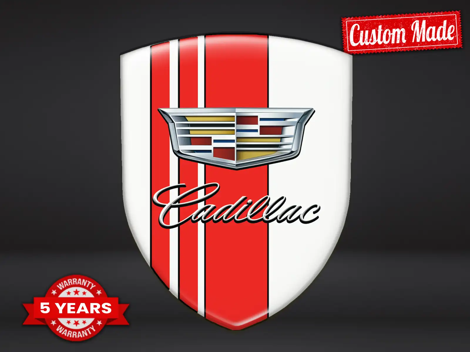 Cadillac Firmenlogosticker Limitiert Robust Hochwertig